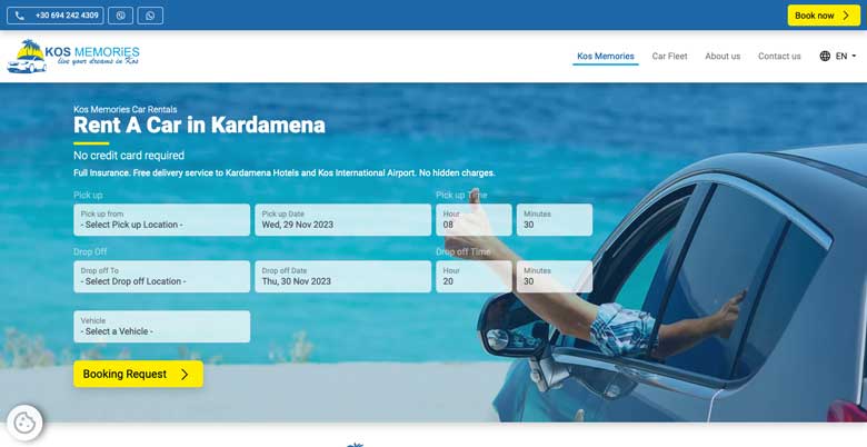 Rent a car Kardamena Kos - Kos Memories Car Rentals