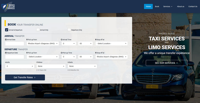 Rhodes Airport Transfer Services - Taxi and Limo Services | rhodes-taxi.gr